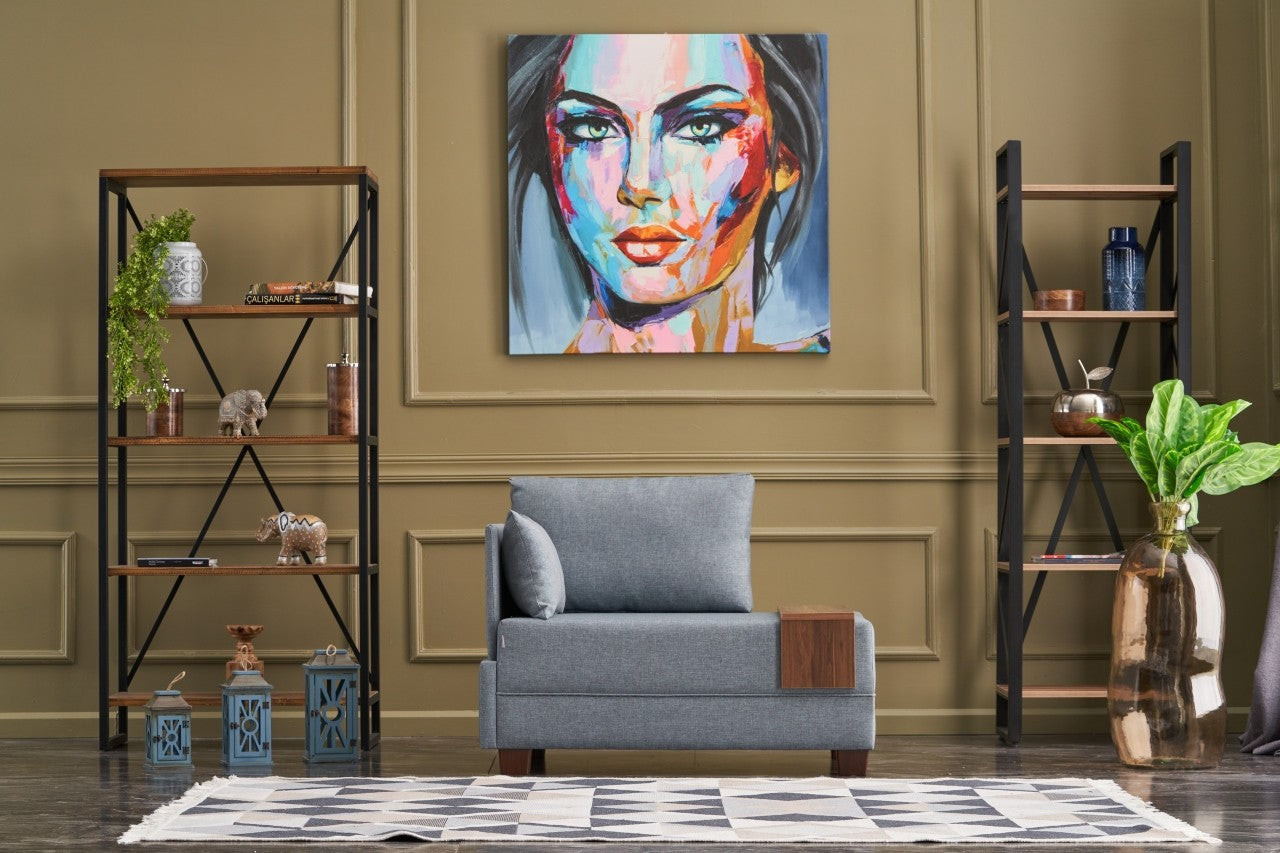 Canapé 1 place Fly Left - Light Blue