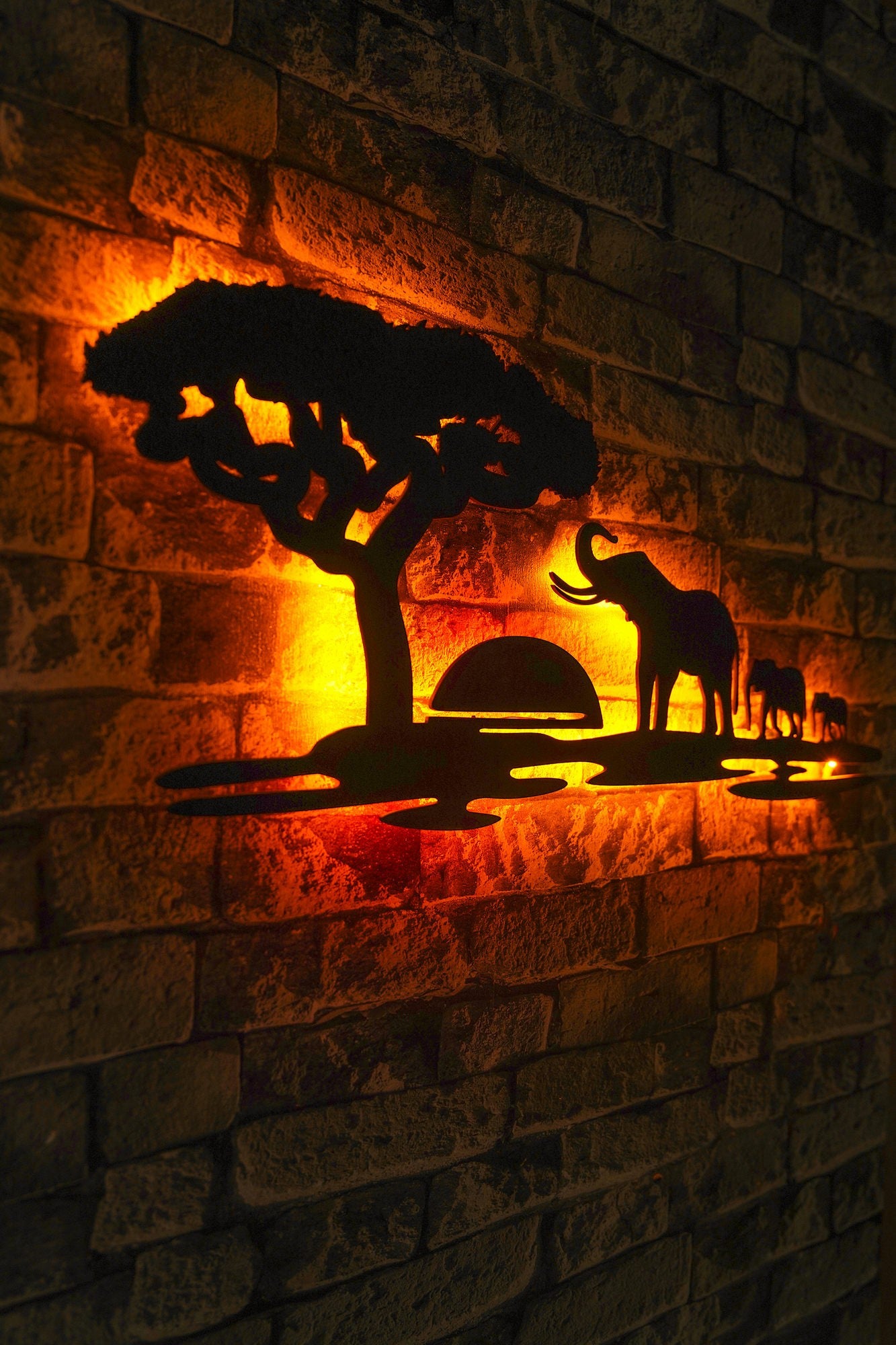 Éclairage LED décoratif Safari - Yellow-Red