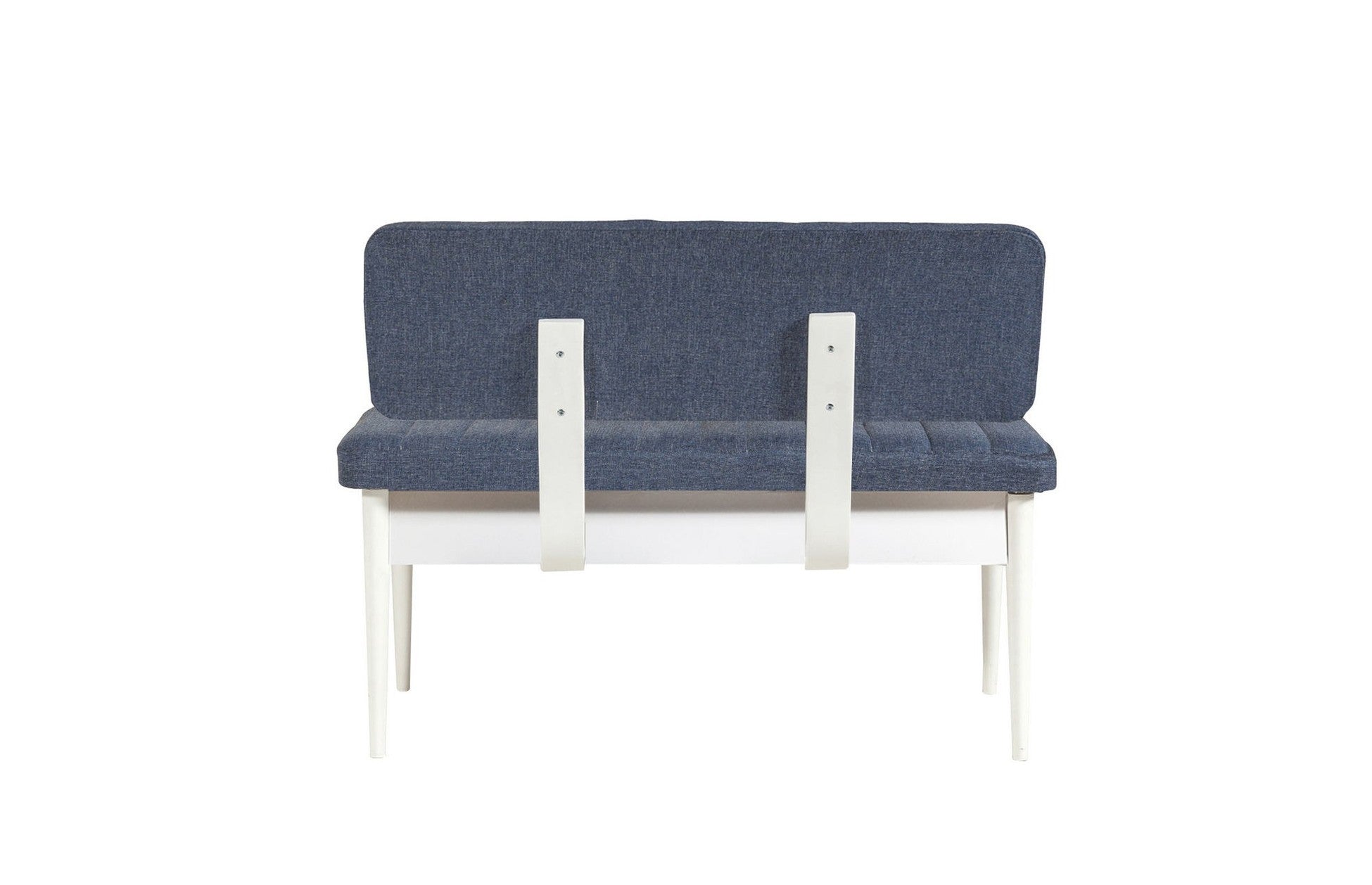 Table à manger extensible et jeu de chaises (5 pièces) Vina White Dark Blue