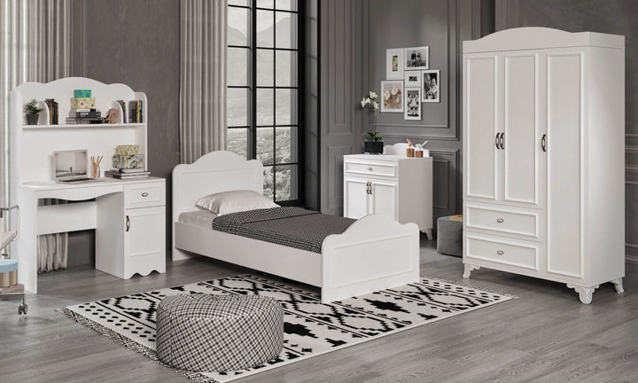 Ensemble de meubles de chambre pour enfants Alessa - White