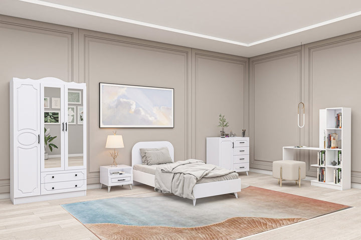 Ensemble de chambres jeunes Mihra 209 - White