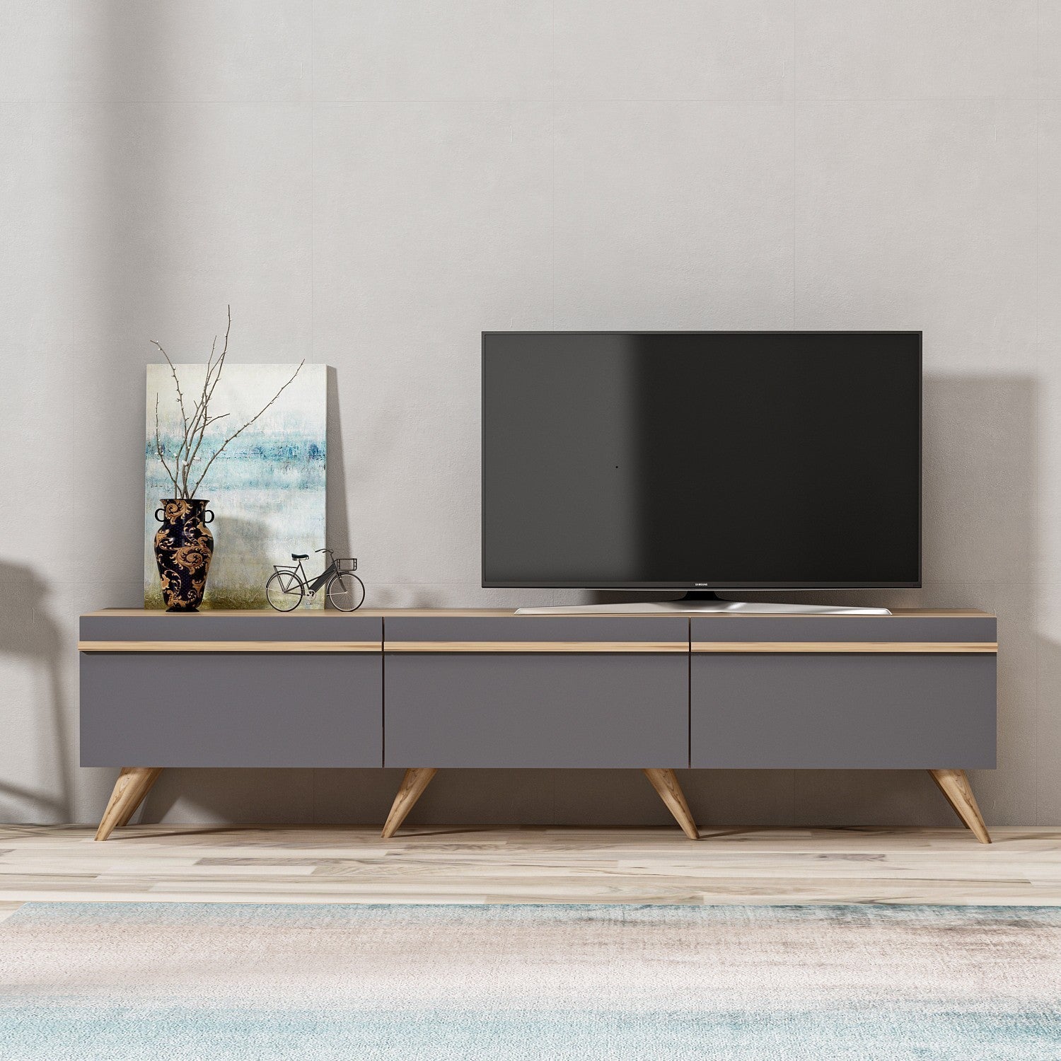 Meuble TV Amsterdam - Anthracite