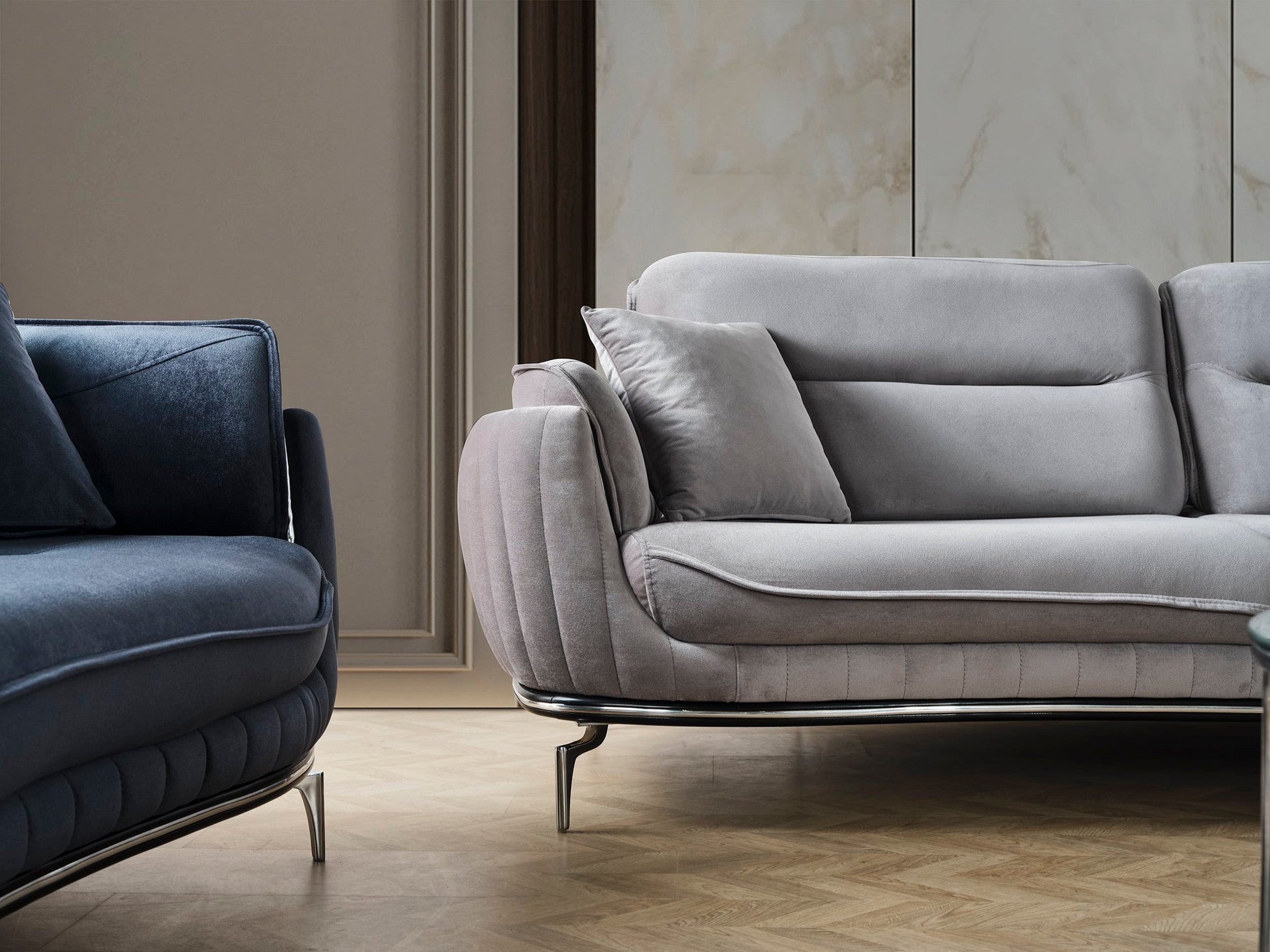 Platin Canapé 3 Places Gris