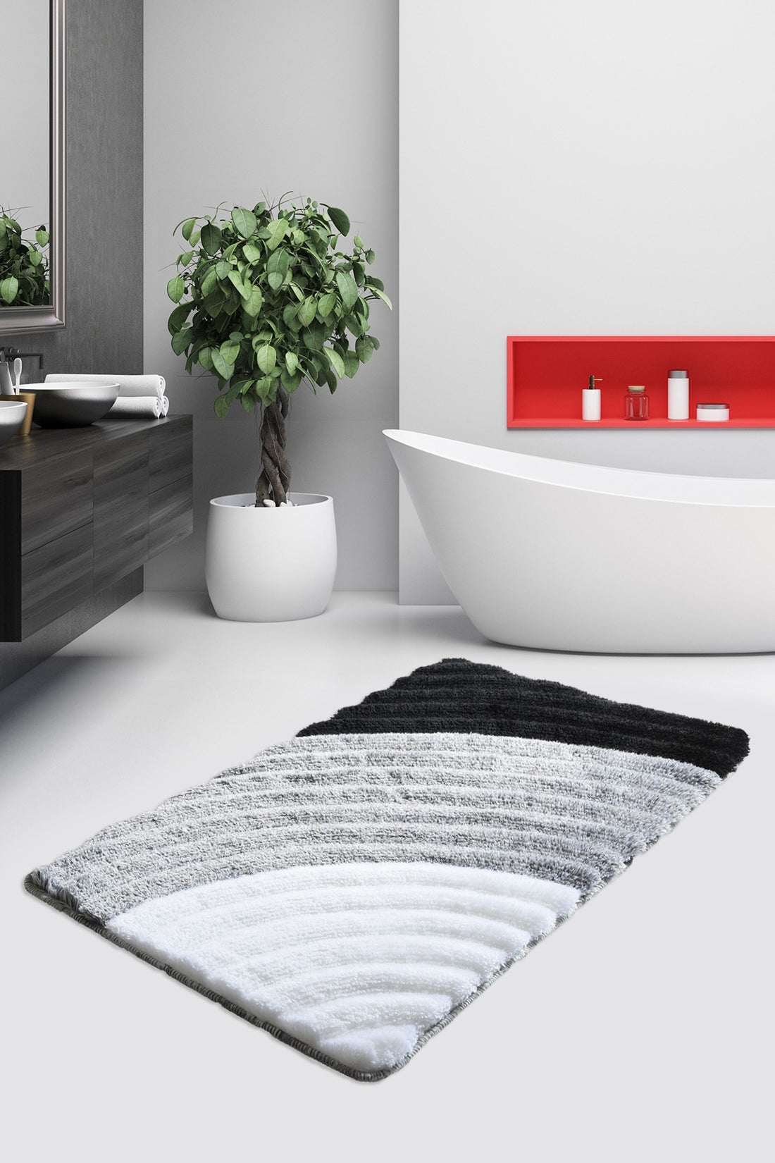Bathmat en acrylique Well - Grey