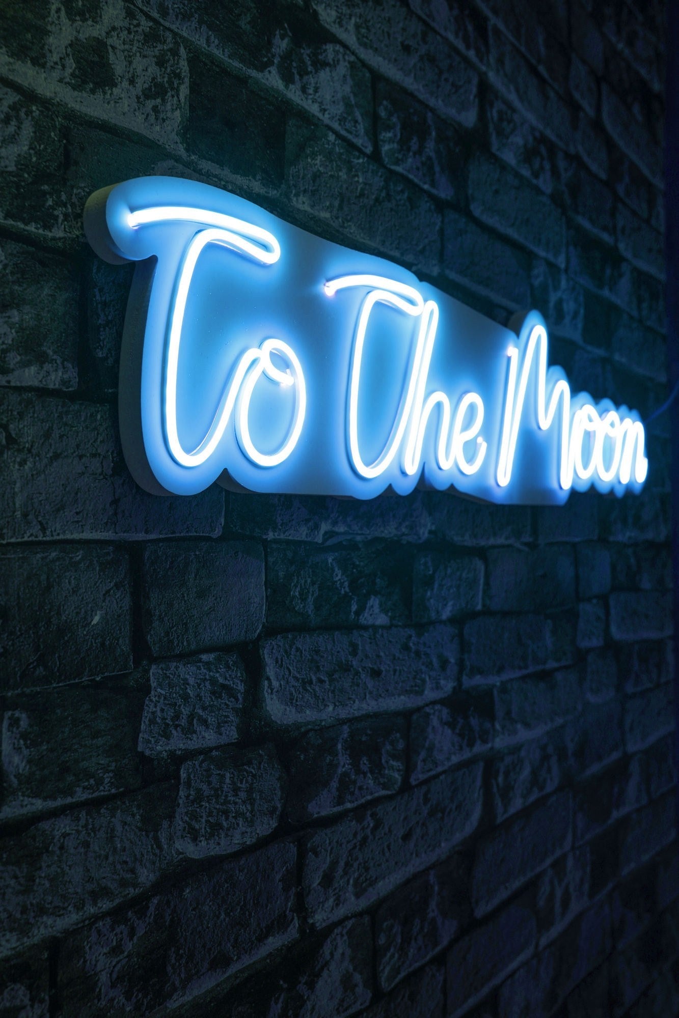 Éclairage LED en plastique décoratif To the Moon - Blue