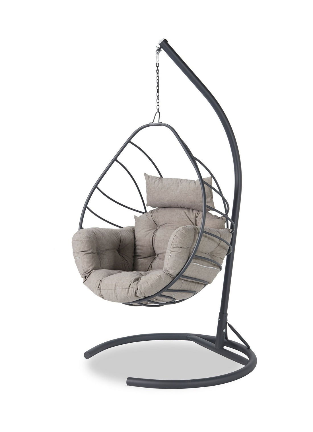 Chaise de balançoire unique de jardin Anka - Anthracite, Grey