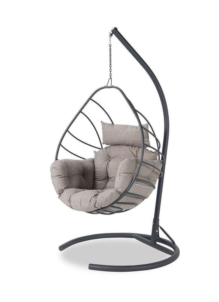 Chaise de balançoire unique de jardin Anka - Anthracite, Grey