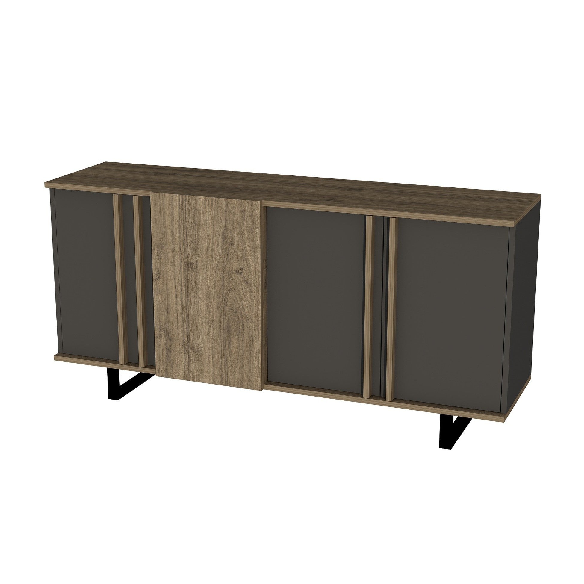 Console Deco - Walnut, Anthracite
