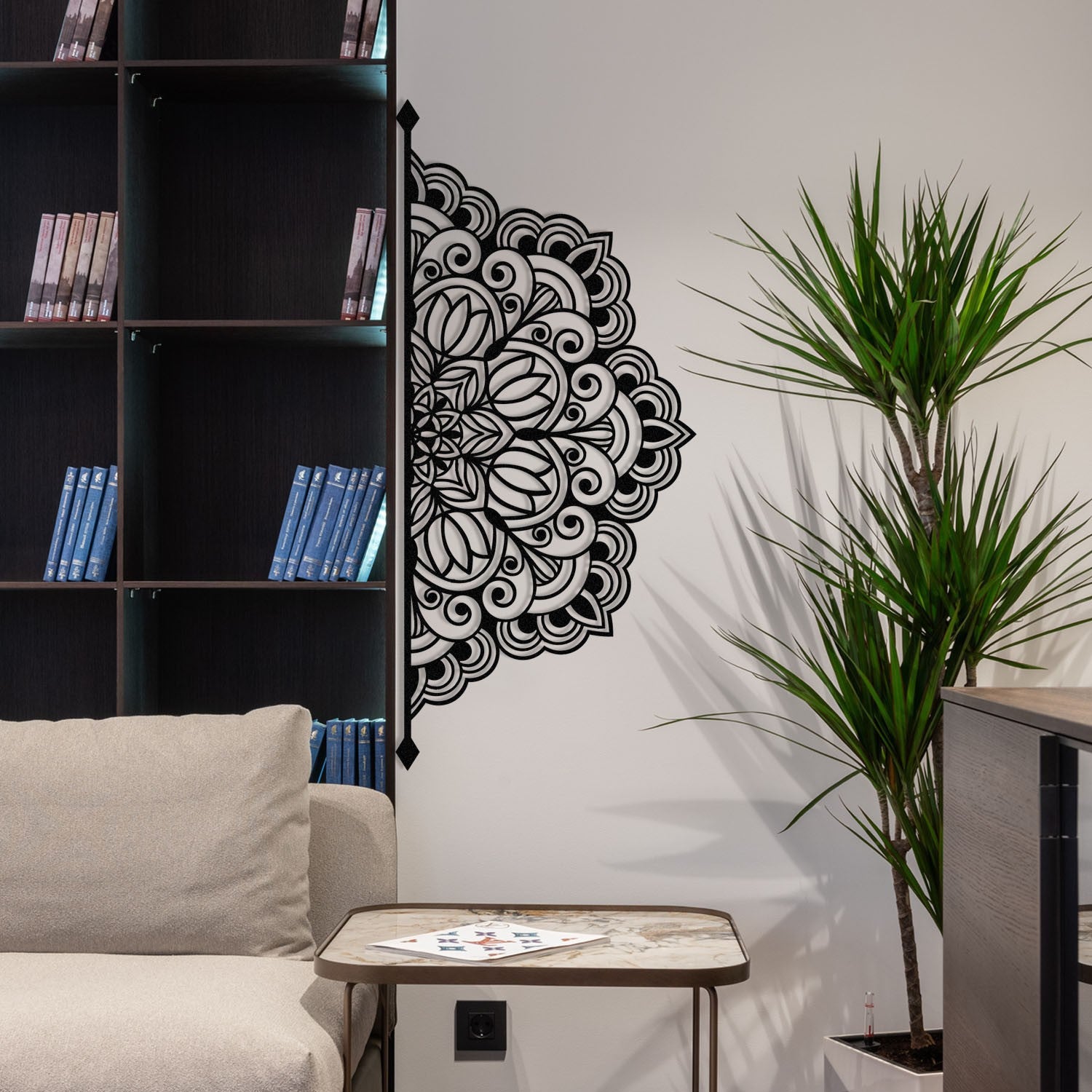 Accessoire mural en métal décoratif Almero