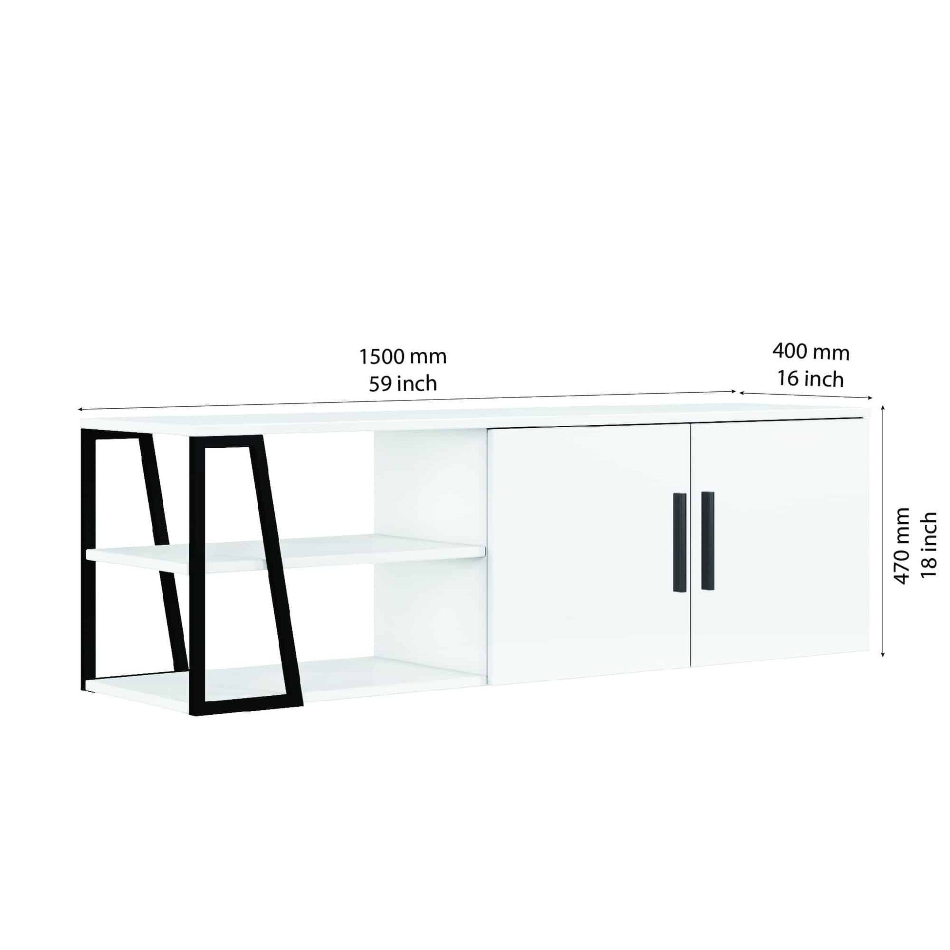 Manzoni Meuble Tv Blanc