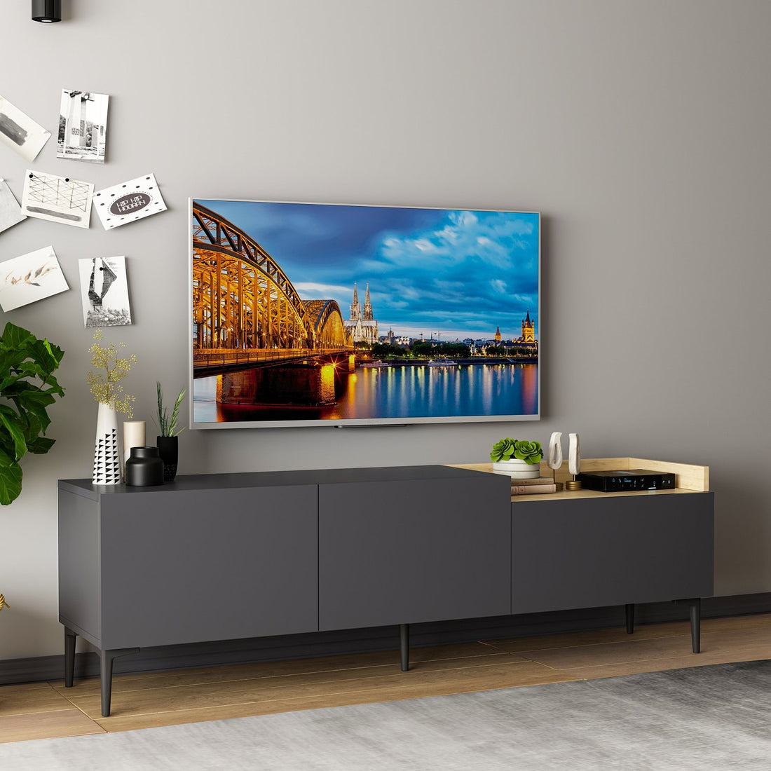 Meuble TV Mia - Anthracite