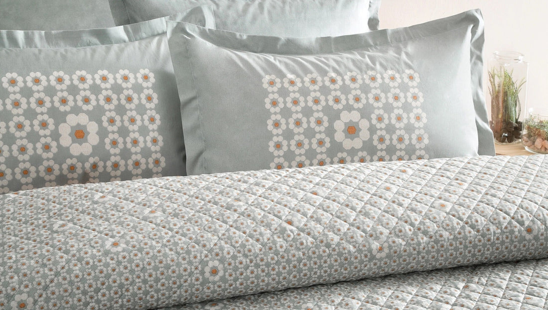 Amara Ensemble de Literie Matelassé Vert