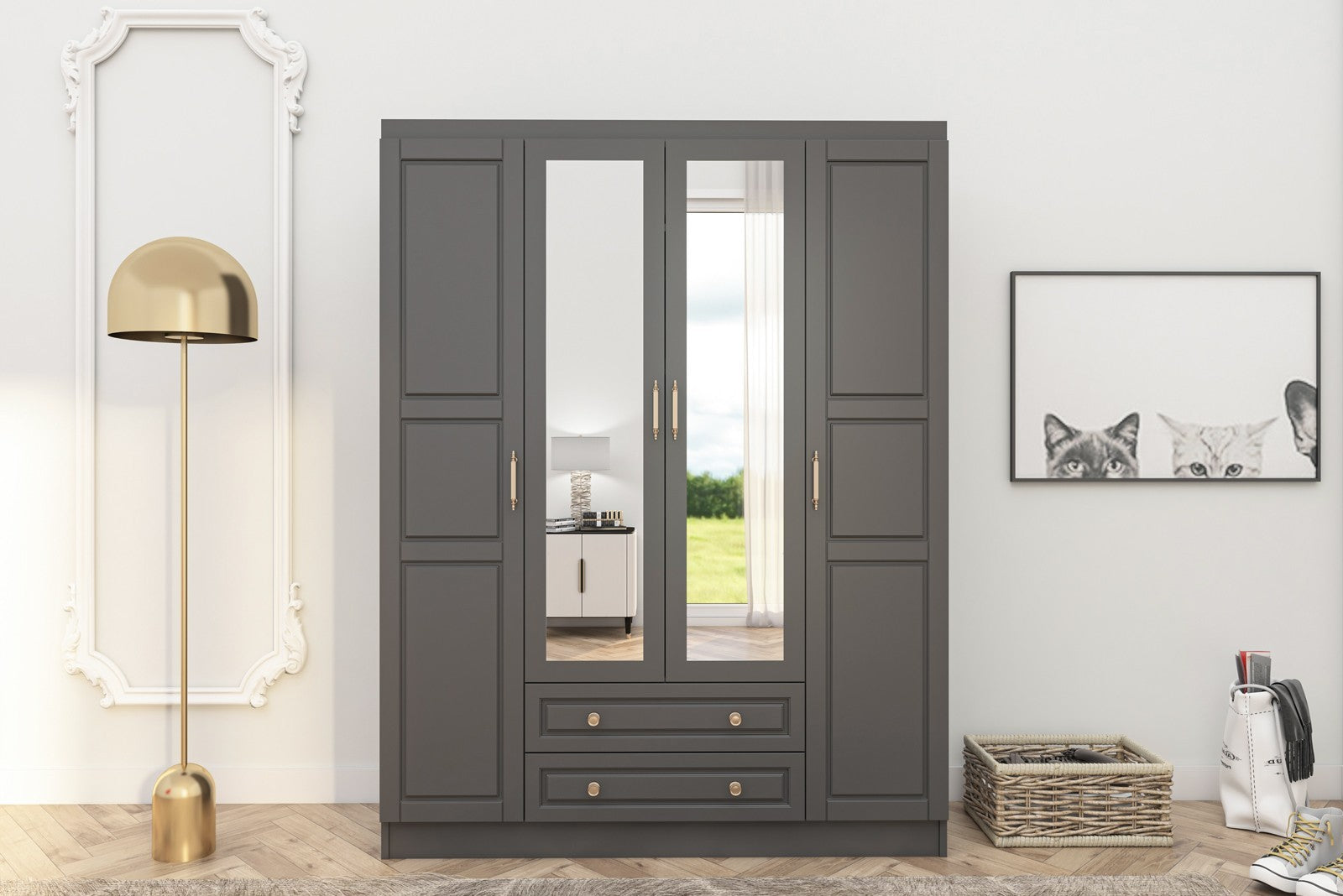 Armoire Bahar 624 - Anthracite