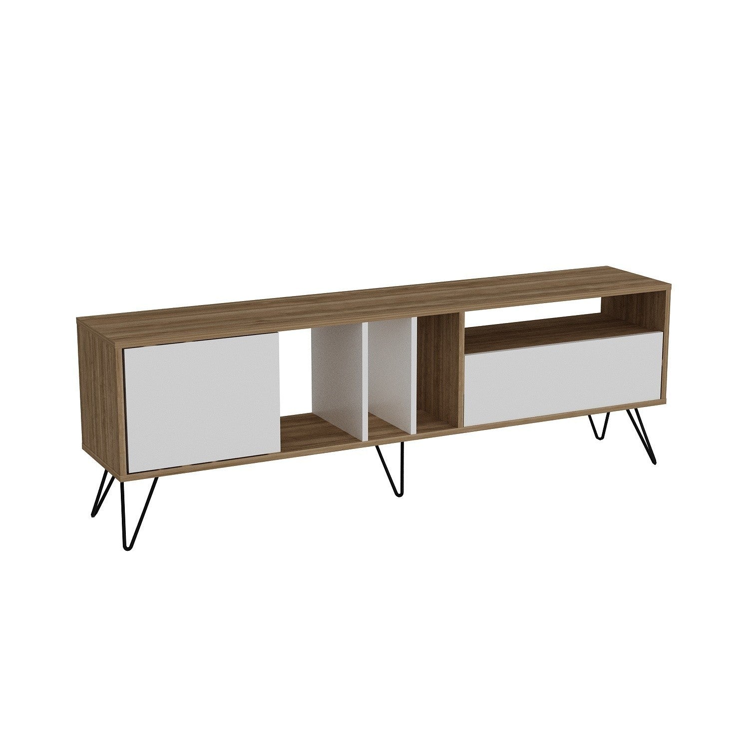 Meuble TV Mistico (180) - Walnut, White