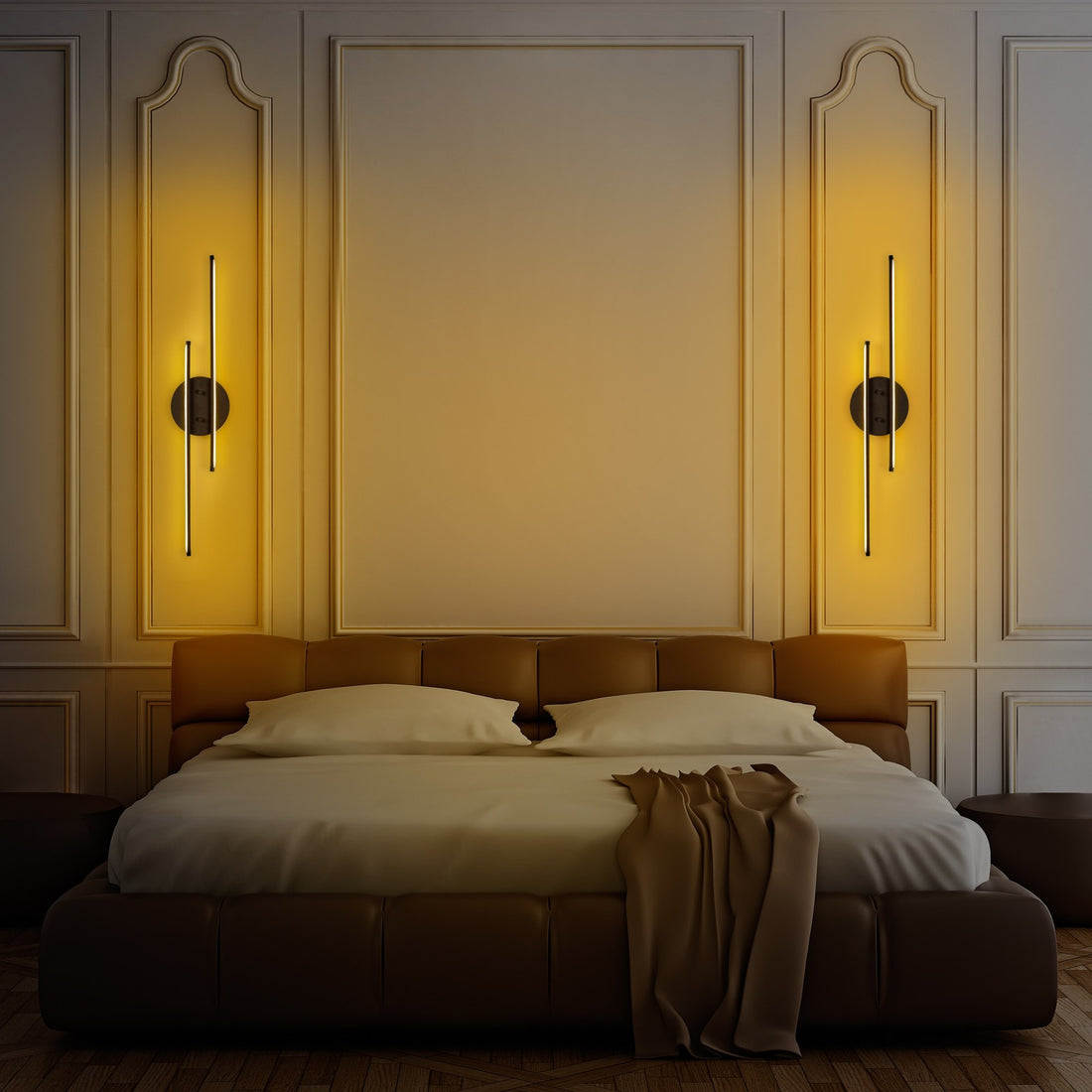 Applique Style Moderne Métal Noir Umut