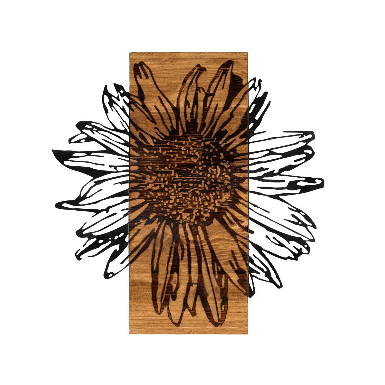 Accessoire mural en bois décoratif Daisy