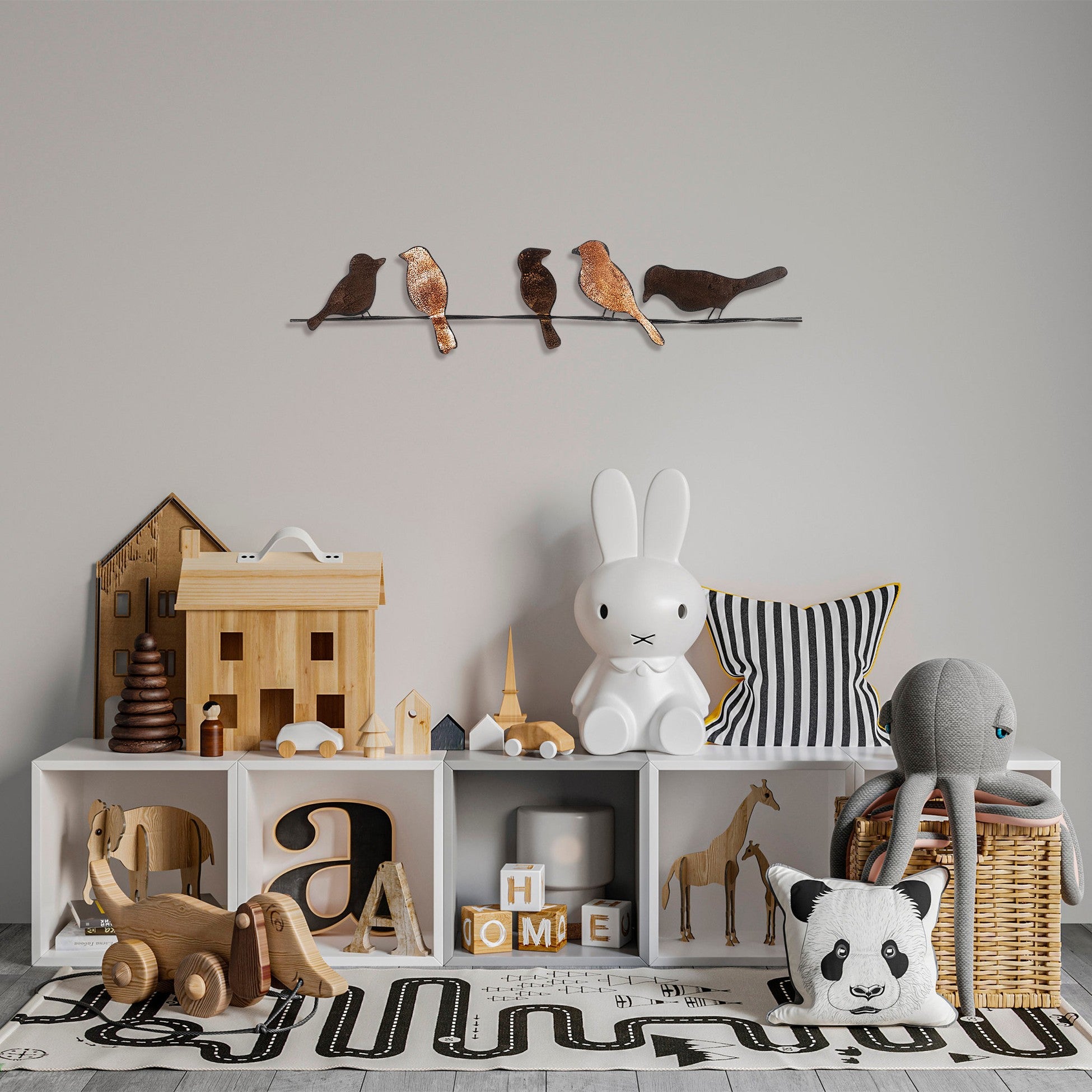 Accessoire mural en métal décoratif Muhabbet