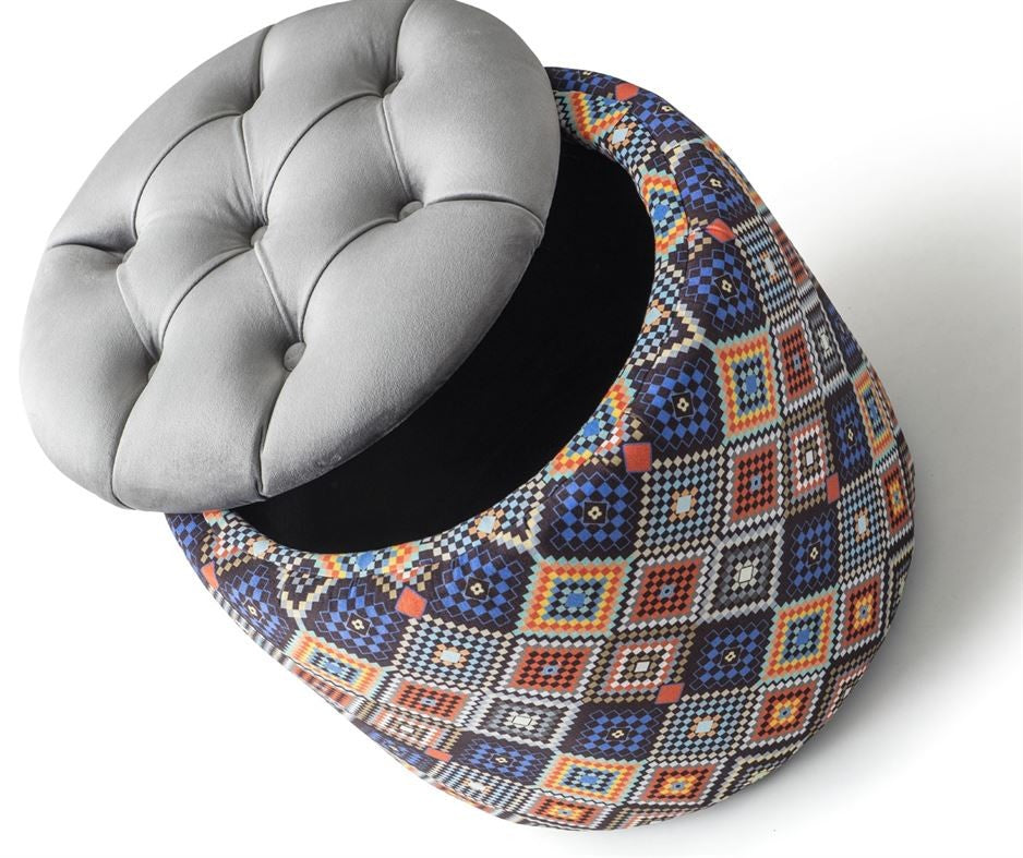 Pouf Coffre avec Espace De Rangement Mistik