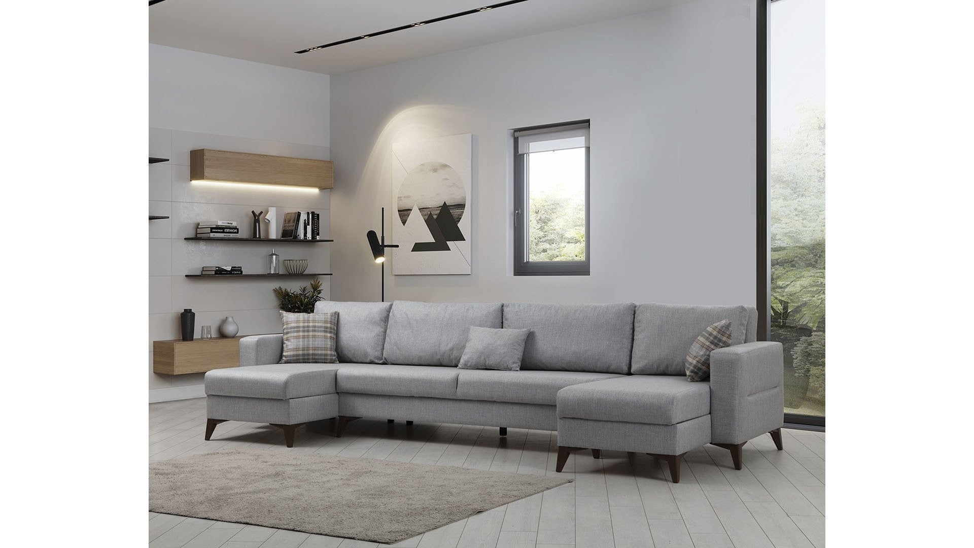 Canapé d'angle Kristal 3+Corner v2 - Light Grey