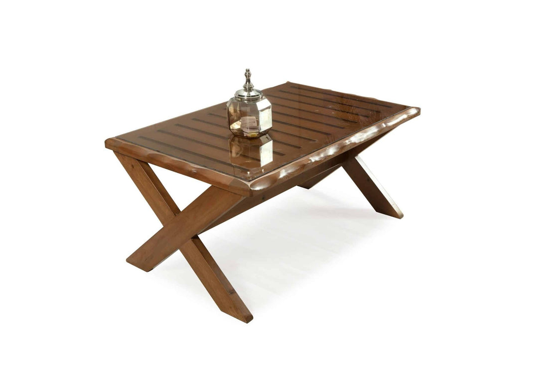 Salon de jardin avec coussins &amp; table basse Glace