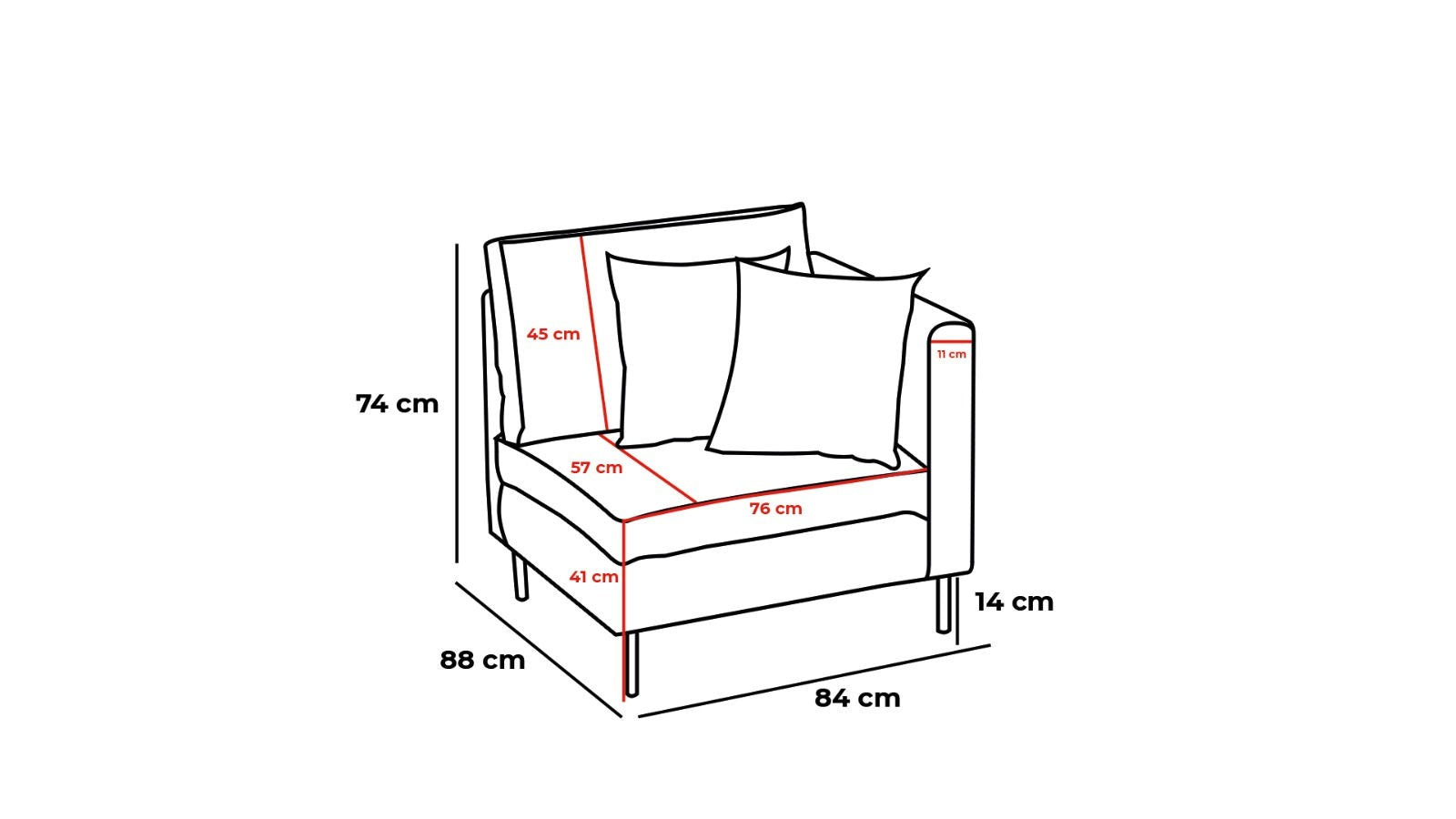 Canapé d'angle Mino - Cream