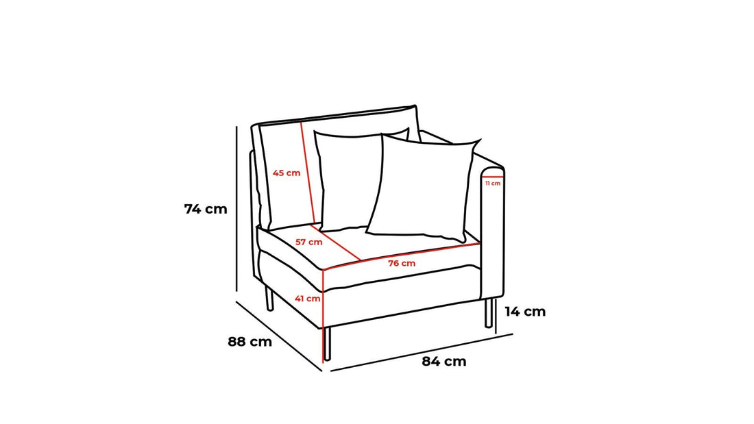 Canapé d'angle Mino - Cream