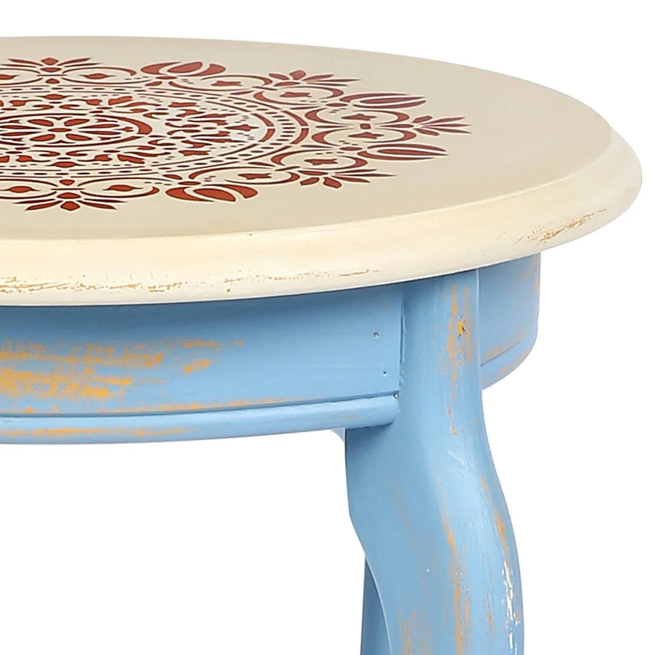 Podima table basse à pieds massifs bicolores