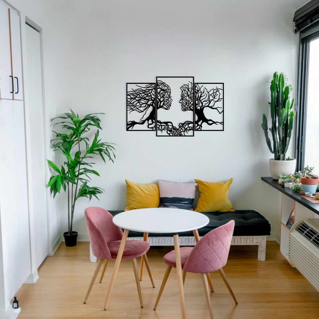 Accessoire mural en métal décoratif Love Tree