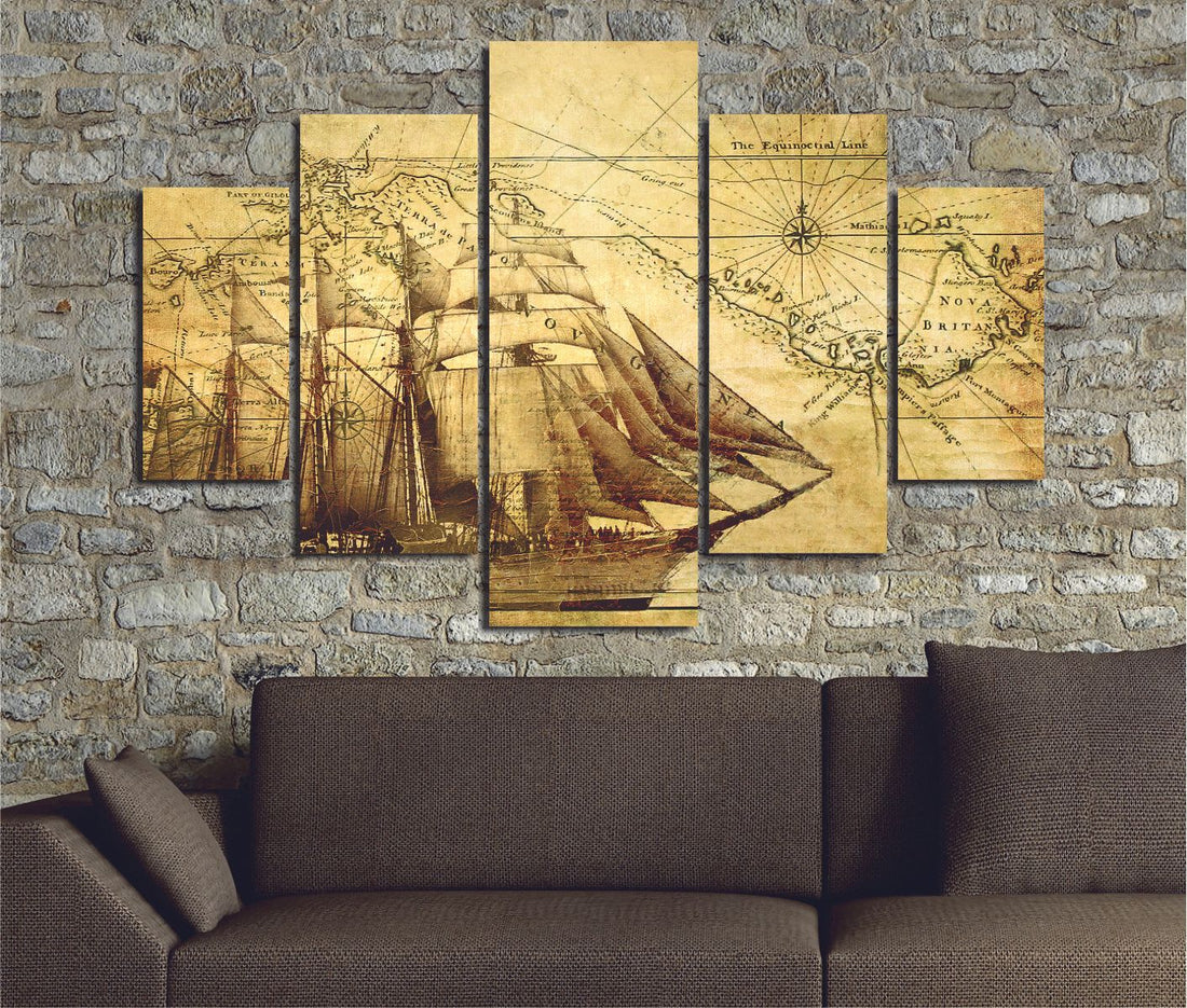 Peinture décorative MDF (5 pièces) ST001