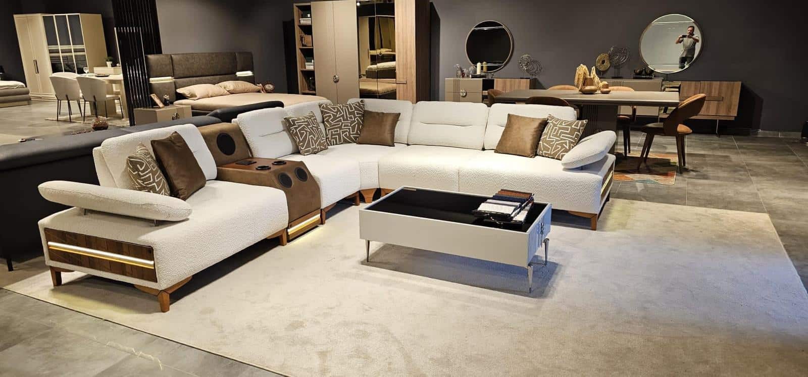 Comfy Canapé D’angle avec systeme audio 285x310