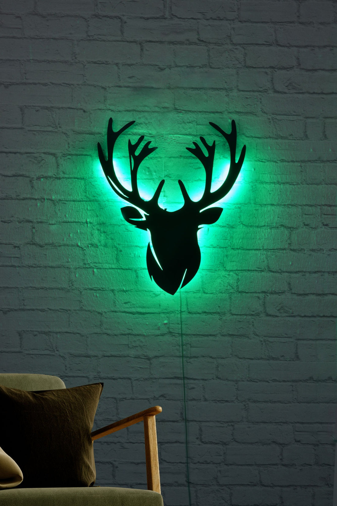 Éclairage LED décoratif Deer 2 - Green