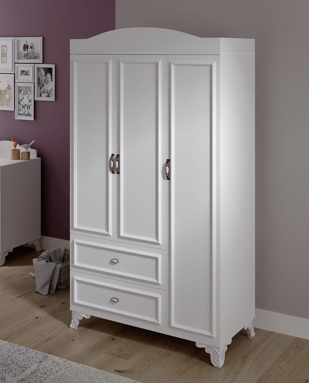 Ensemble de meubles de chambre pour enfants Alessa - White