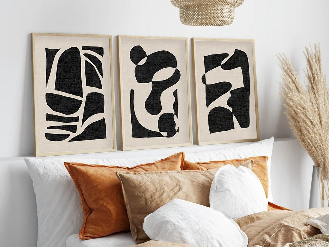 Peinture MDF encadrée décorative (3 pièces) Huhu201 - 30 x 40