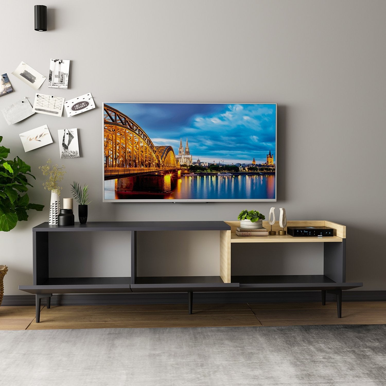 Meuble TV Mia - Anthracite