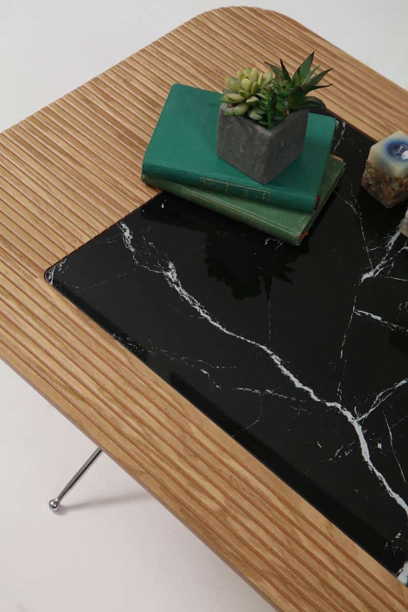 Diamond table basse noire