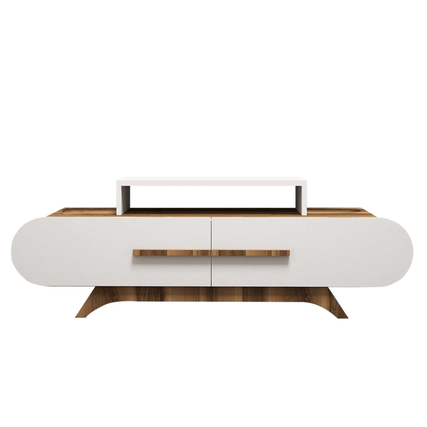 Meuble TV Rose - Walnut, White