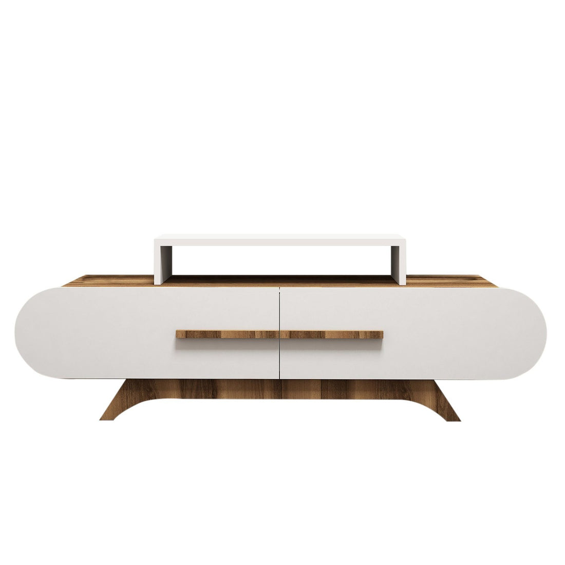 Meuble TV Rose - Walnut, White