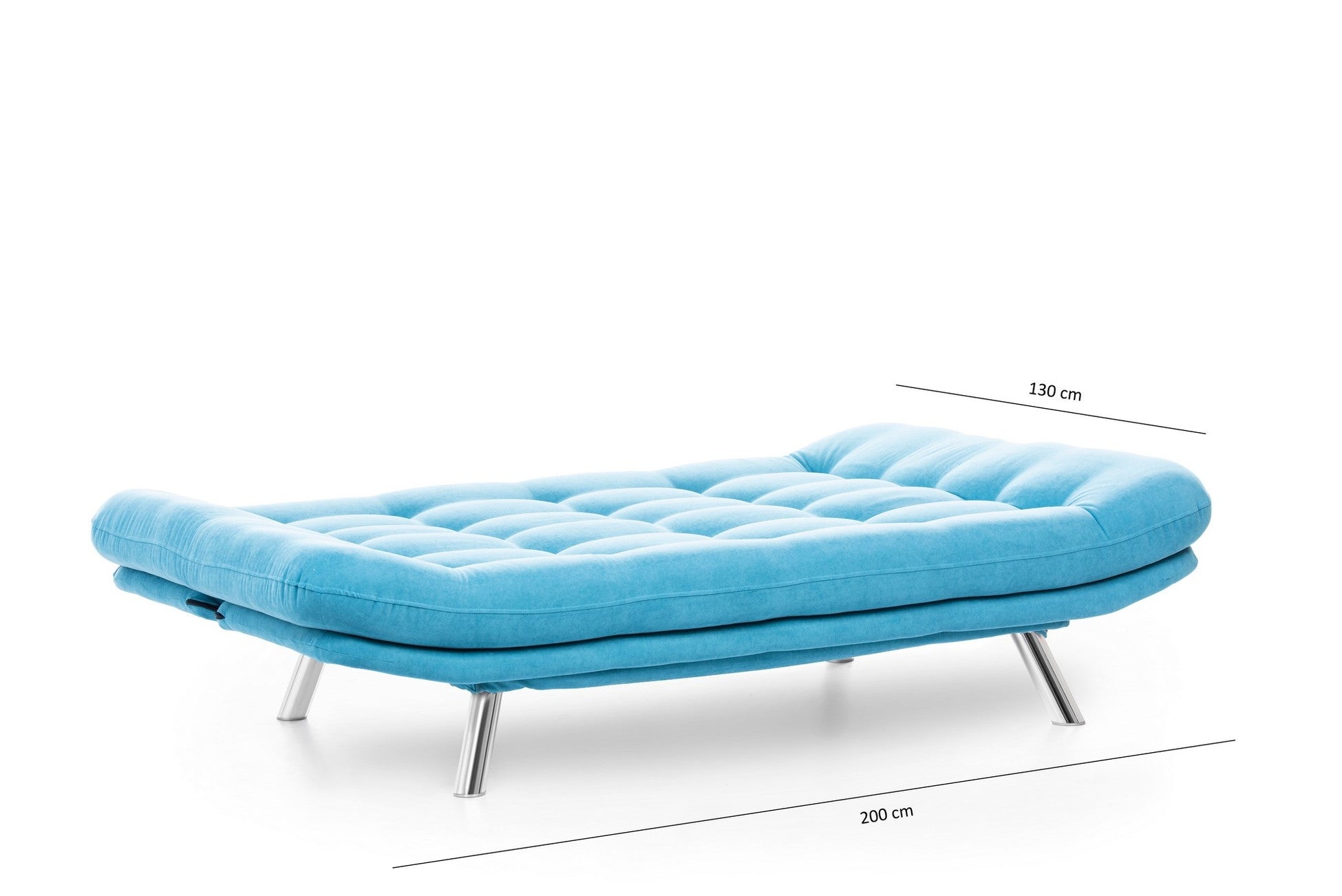 Canapé-lit 3 places Misa Sofabed - Turquoise