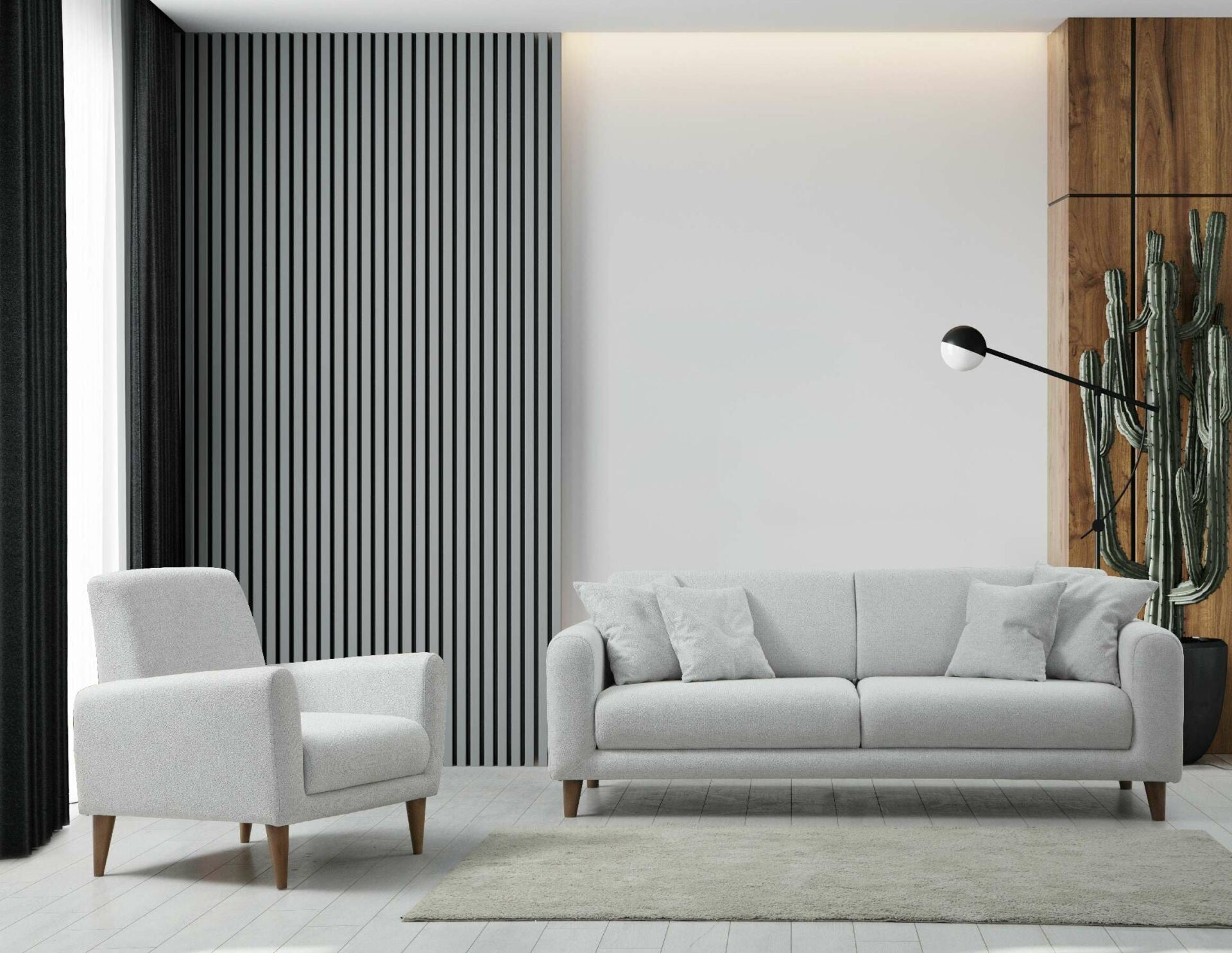 Sofa Sare 3+1 - Ares White