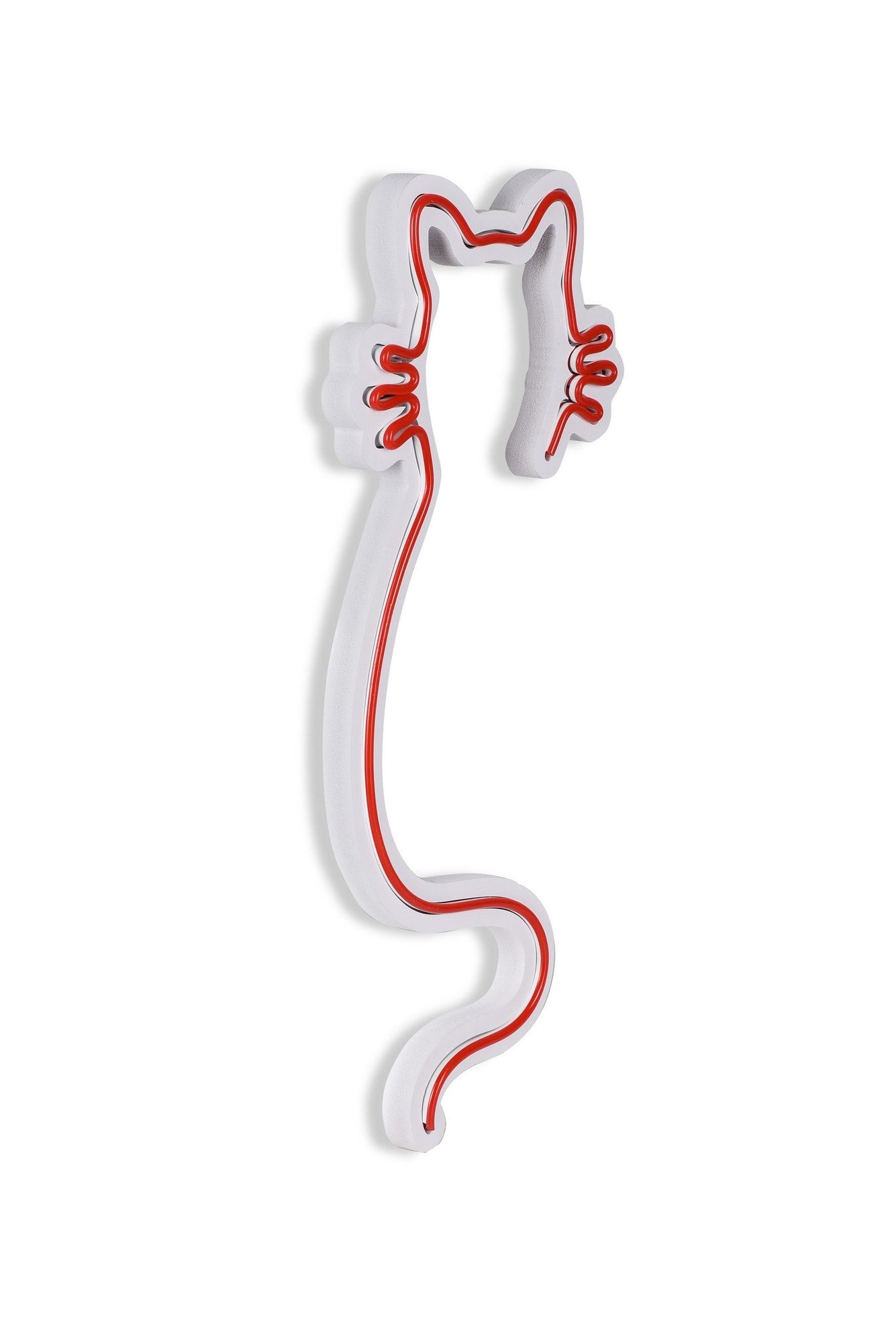 Éclairage LED en plastique décoratif Cat - Red