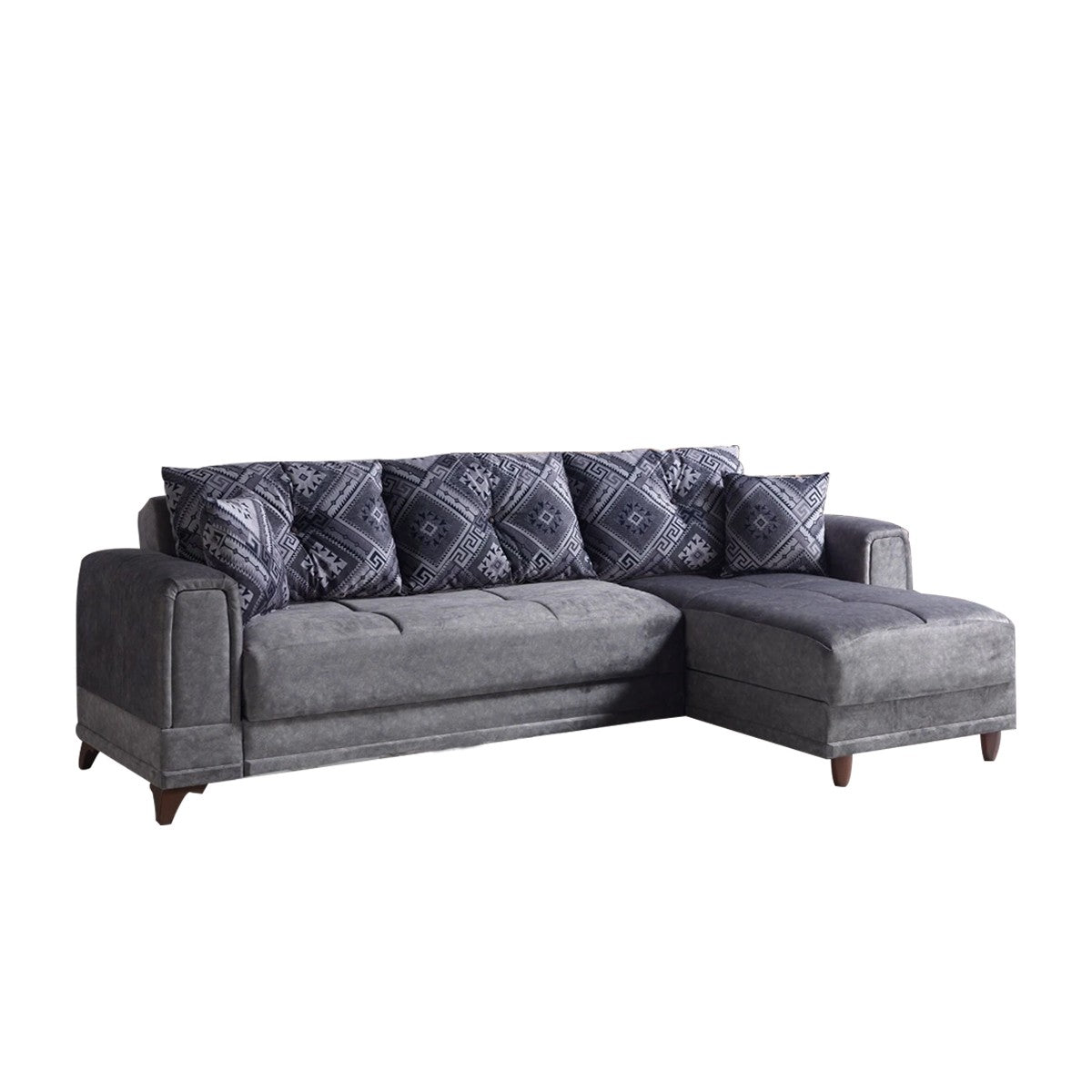 Okyanus canapé d’angle lit clic-clac avec coffre de rangement