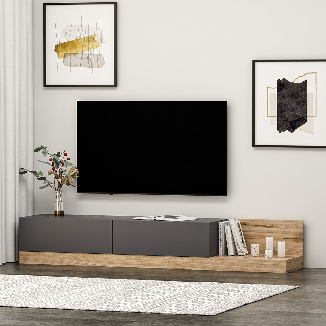 Meuble TV Majör- Anthracite
Walnut