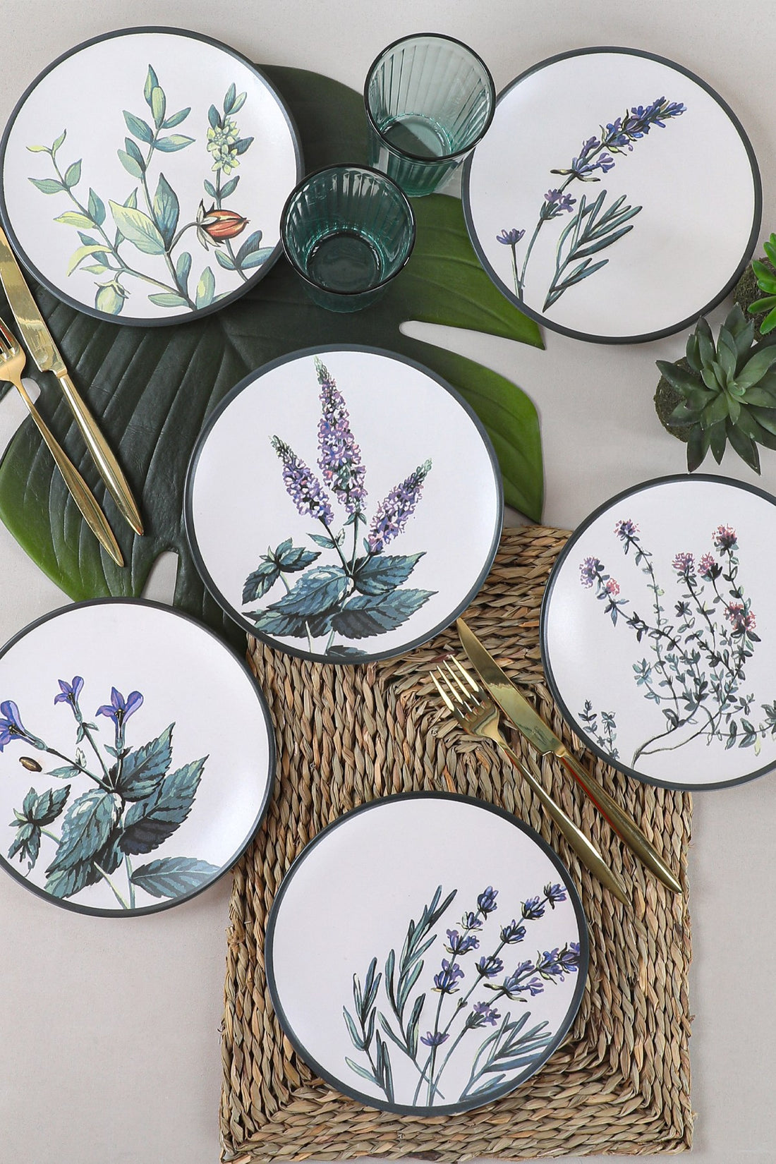 Ceramic Dessert Plate Set (6 Pieces) ST040306F022AMD3600MASD400