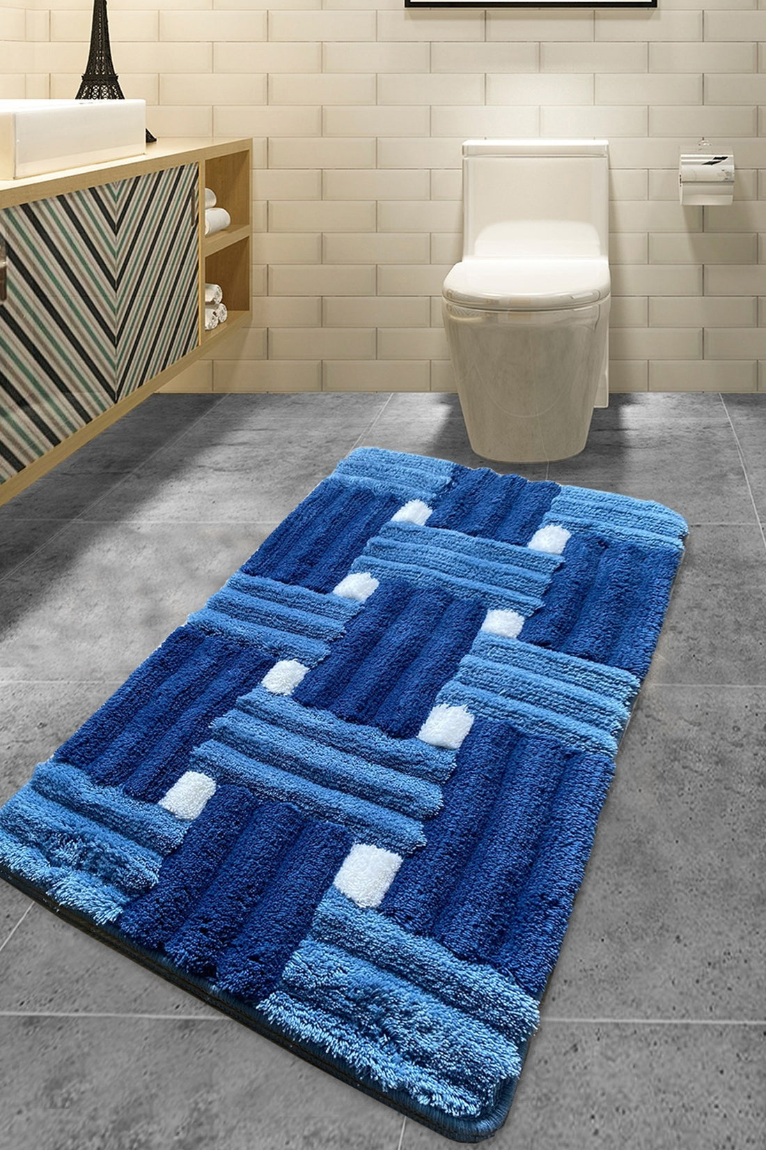 Bathmat en acrylique Piazza - Blue (70 x 120)