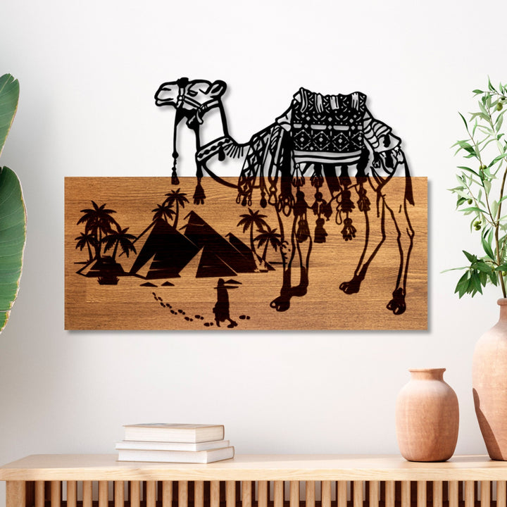 Accessoire mural en bois décoratif Yok Deve
