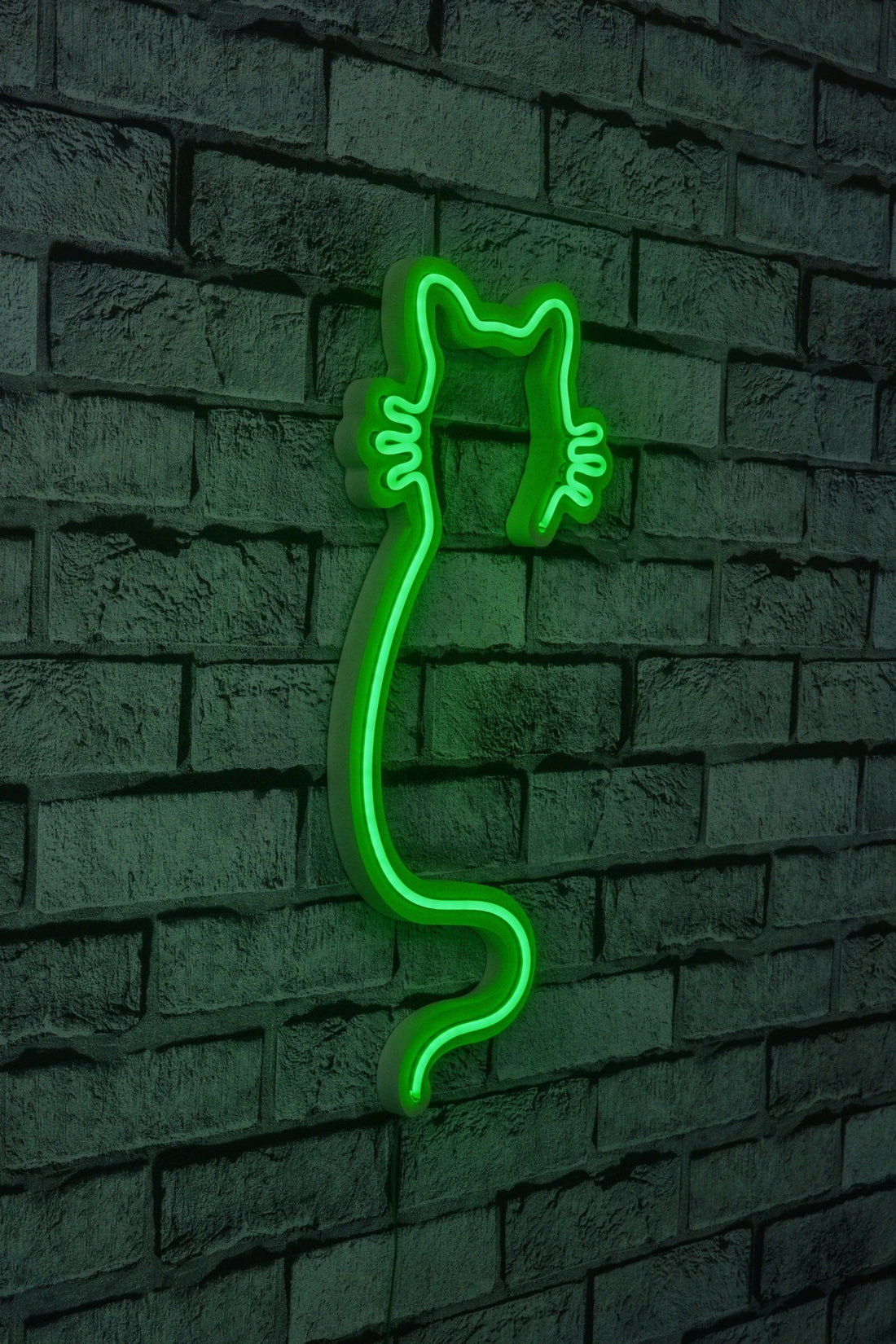 Éclairage LED en plastique décoratif Cat - Green
