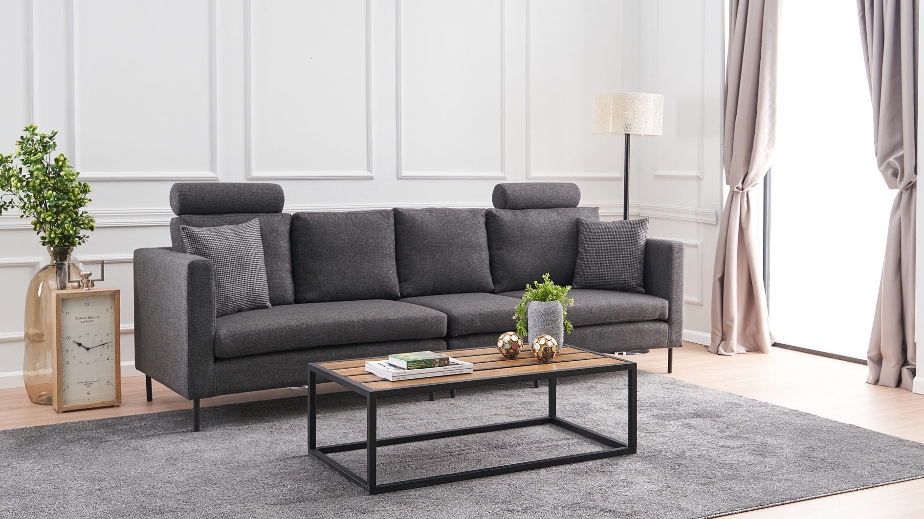 Canapé d'angle Mino - Anthracite