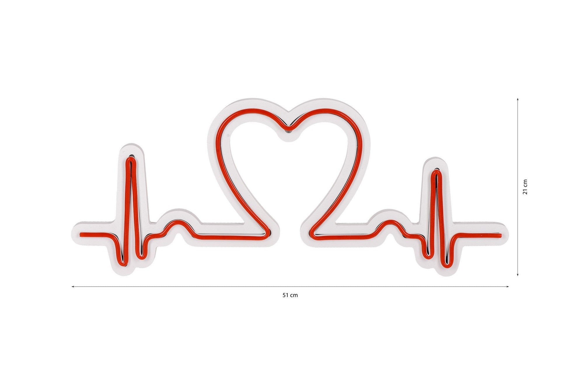 Éclairage LED en plastique décoratif Love Rhythm - Red