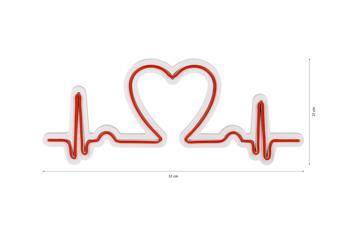 Éclairage LED en plastique décoratif Love Rhythm - Red