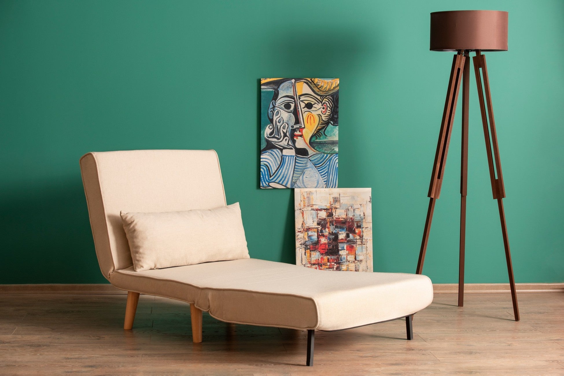 Canapé-lit à 1 place Folde Single - Cream